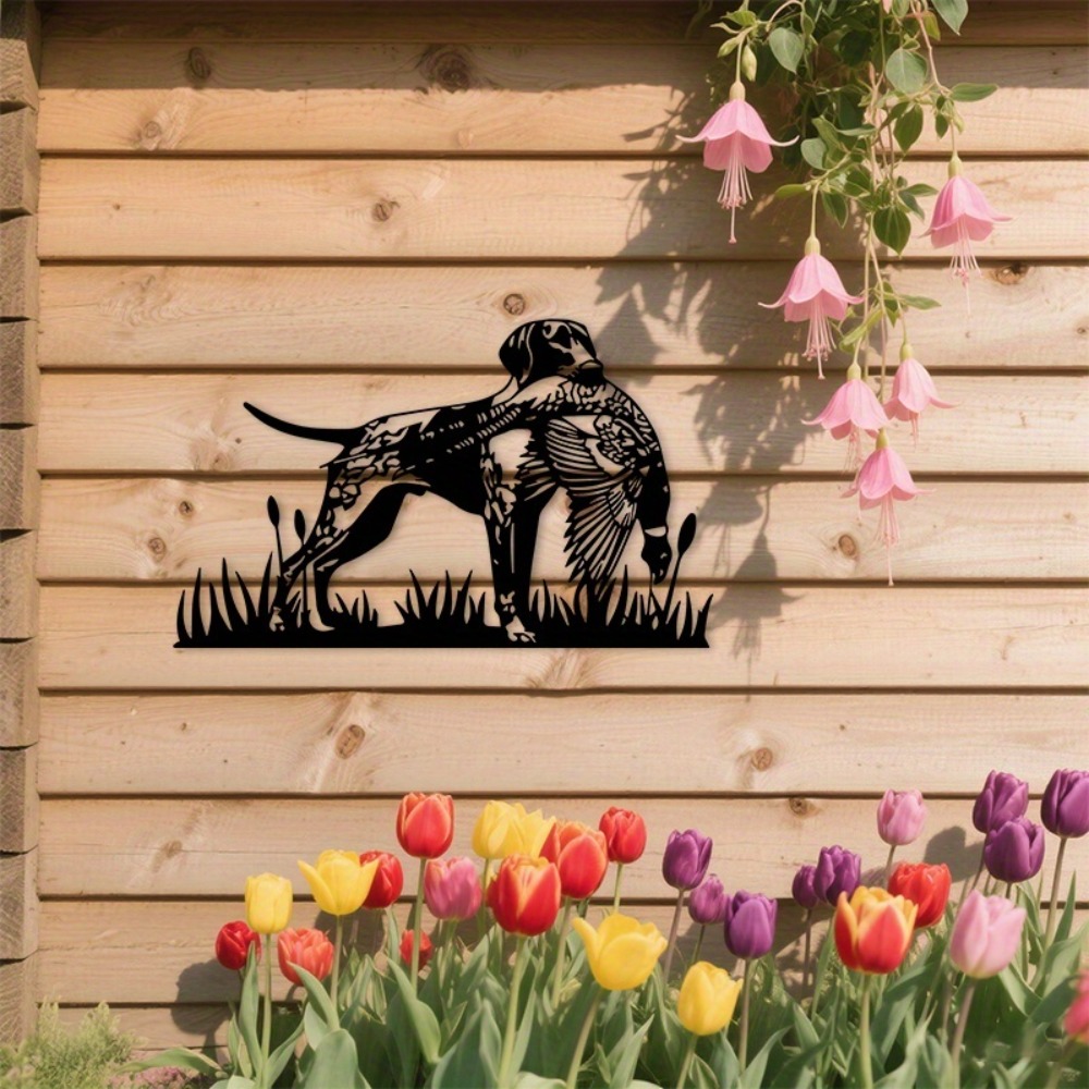 Hunting Outdoor Decor - CIFBUY Metal Wall Art Hunting Dog