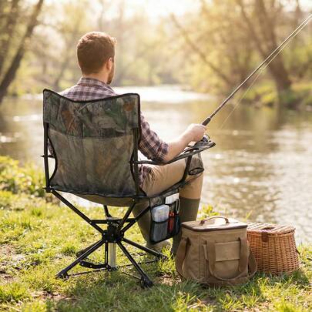 Hunting And Fishing Outdoor Chairs - 360 Degree Swivel Hunting Chair with