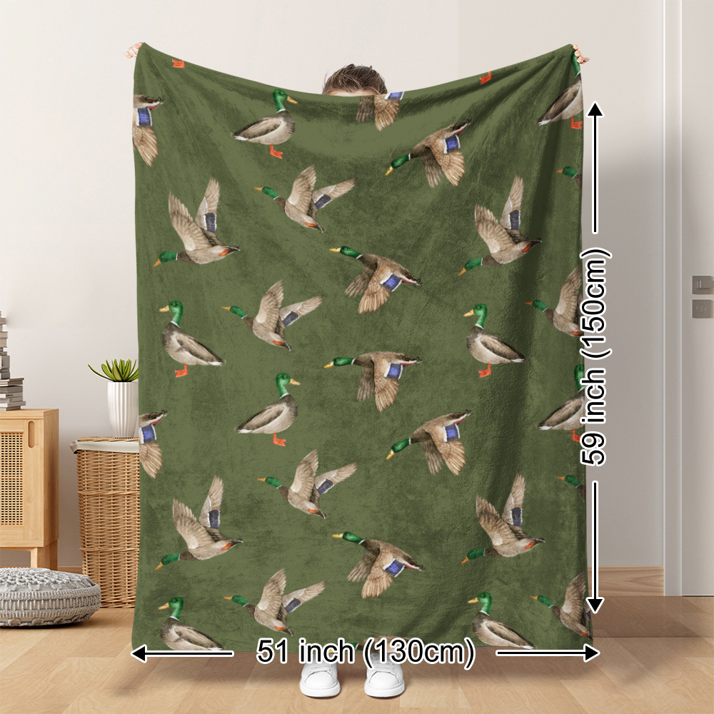 Mallard Duck Fleece Blanket Hu - đánh giá và giá Outdoor Hunting Blanket