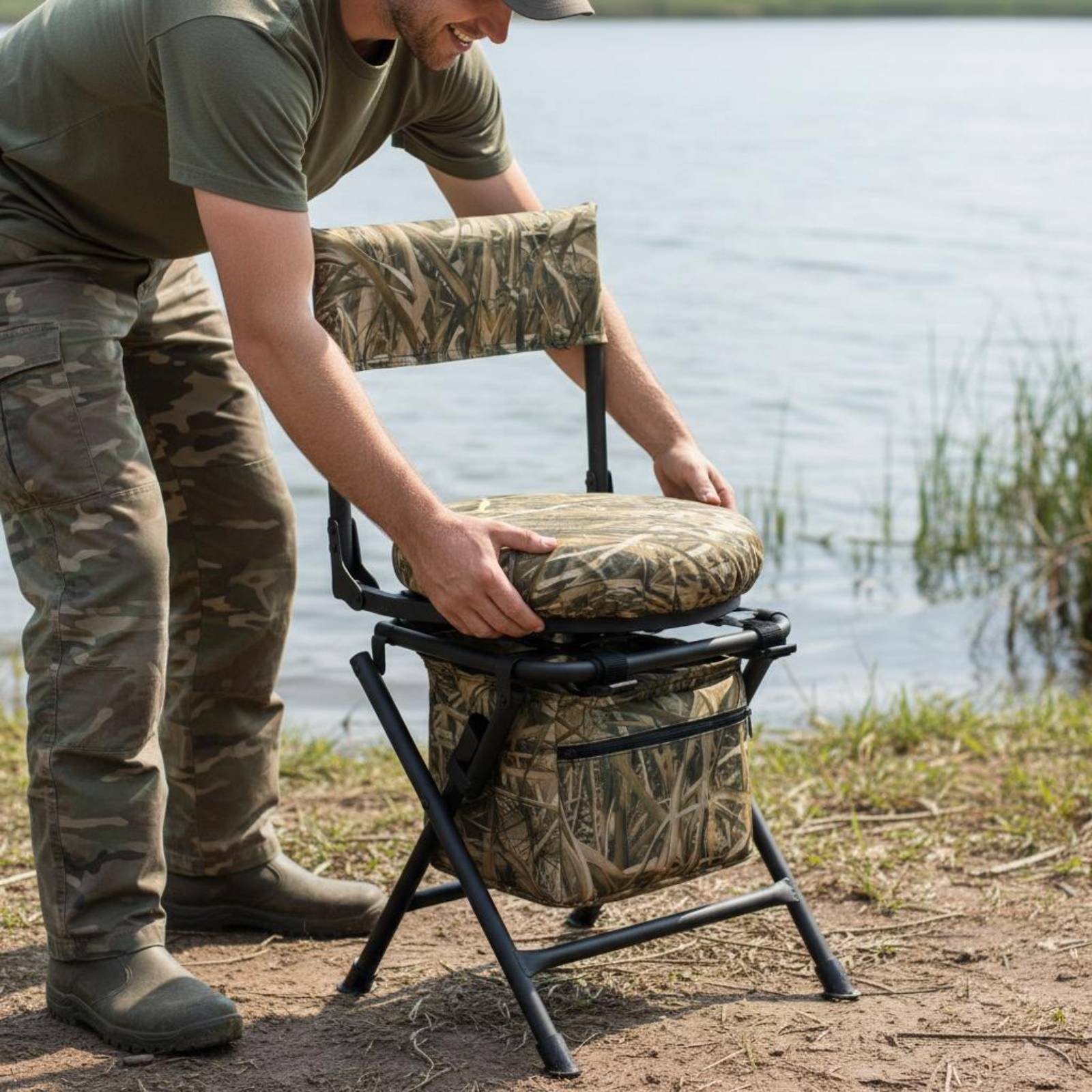 Fishing Chair Foldable Folding - đánh giá và giá Hunting And Fishing Outdoor Chairs