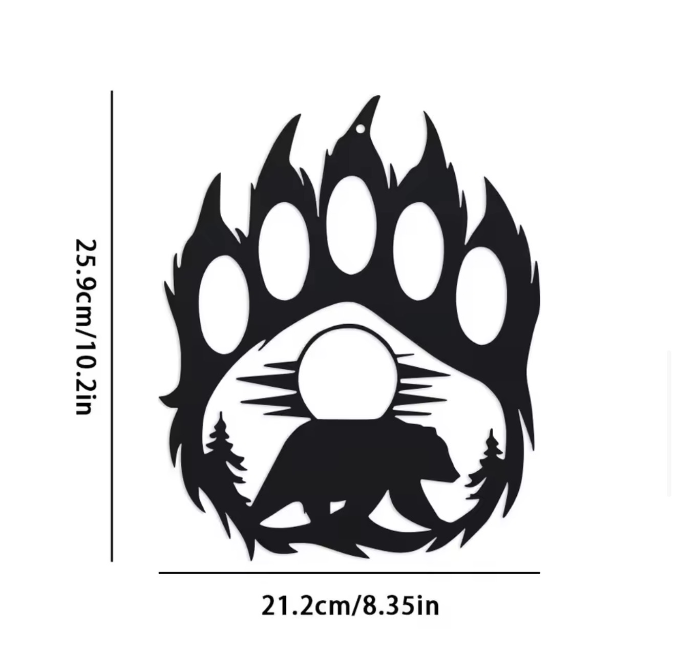 Rustic Metal Bear Paw Wall Art - đánh giá và giá Hunting Outdoor Decor